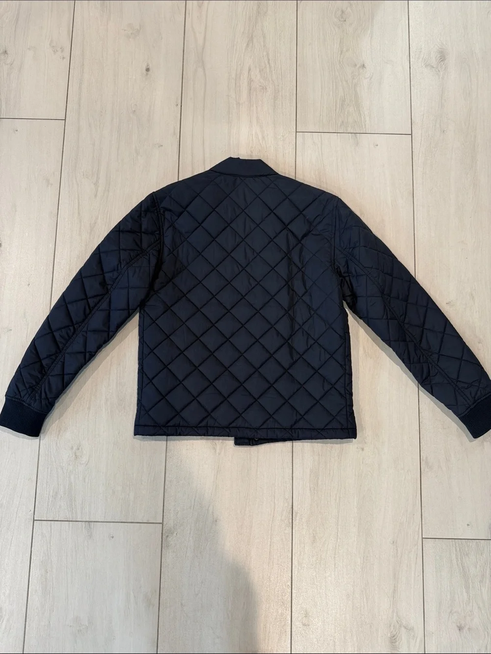 Banana Republic Men's Quilted Navy Diamond Puffer Jacket